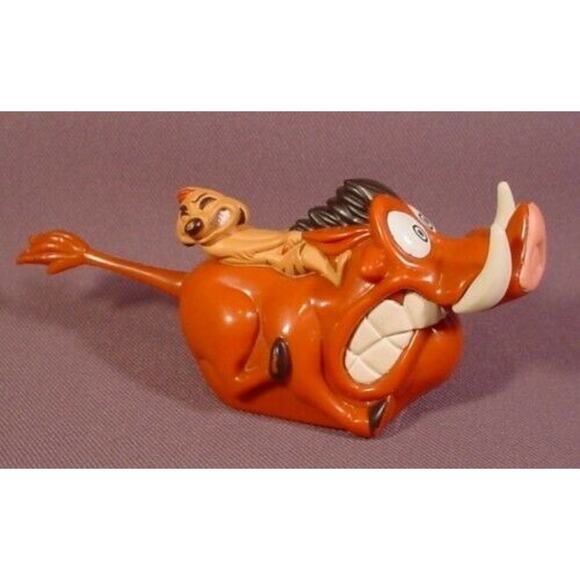 Disney Lion King Timon Pumbaa 1994 Burger King Kids Club Toy Vintage Collectible - Picture 1 of 11